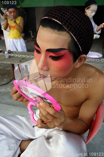 Image of Opera Performer in Makeup