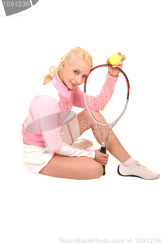 Image of Beautiful blond girl.