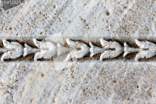 Image of Carved patterns in marble