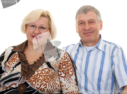 Image of portrait of an elderly couple