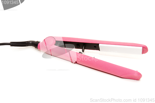 Image of Electric pink hair straightener