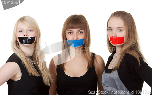 Image of three beautiful girl