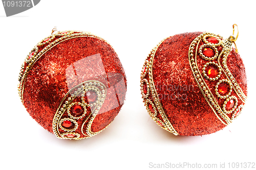 Image of red Christmas balls