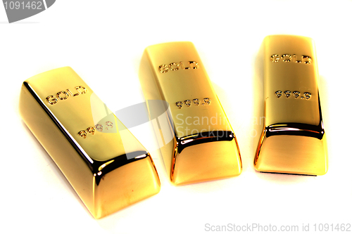 Image of three gold bars