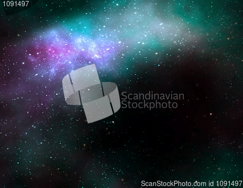 Image of deep space cosmos nebula galaxy
