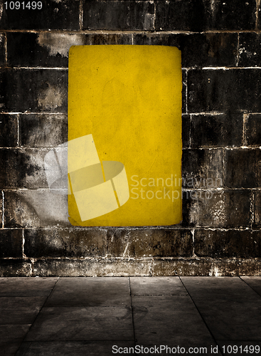 Image of Yellow grunge background