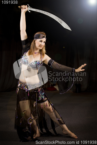 Image of oriental dancer woman