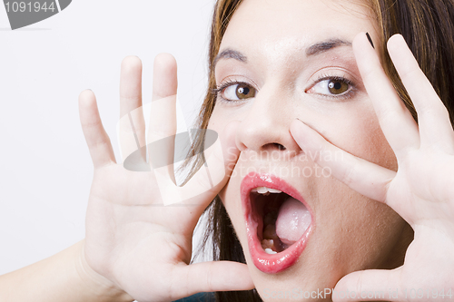 Image of girl shouting