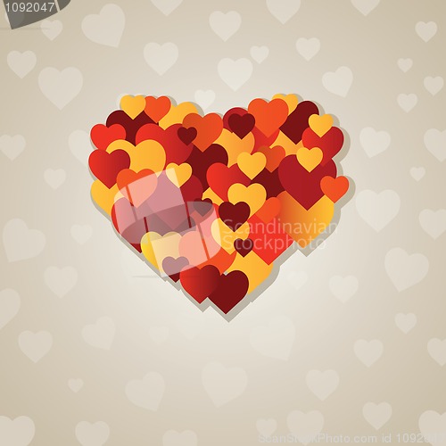 Image of Valentine's  heart. vector illustration