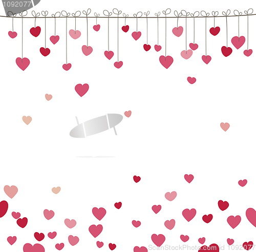 Image of Background with heart. Vector illustration