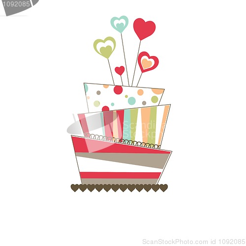 Image of Valentine's background with cake