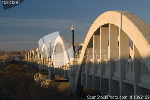 Image of Concrete arch bridge over South Platte River