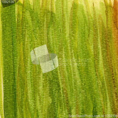 Image of green grunge painted paper texture