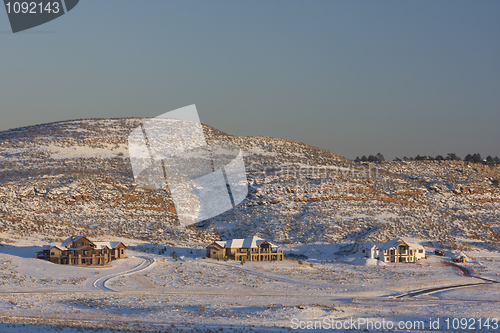 Image of new luxury family houses in Colorado Front Range 