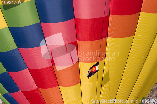 Image of hot air balloon with Colorado flag