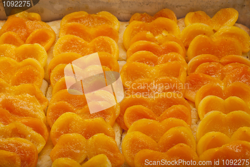 Image of apricot pie freshly baked