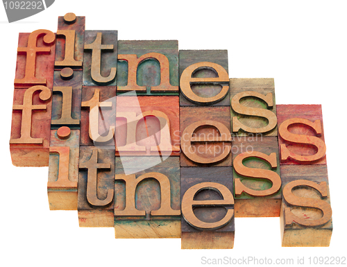 Image of fitness word abstract