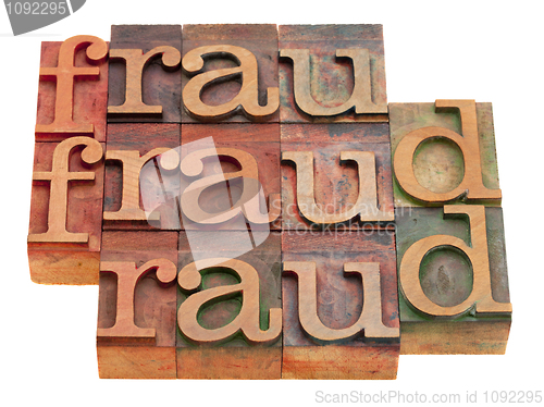 Image of fraud word abstract