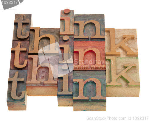 Image of think word abstract