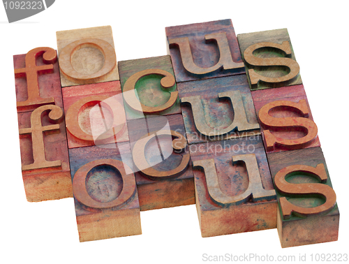 Image of focus word abstract
