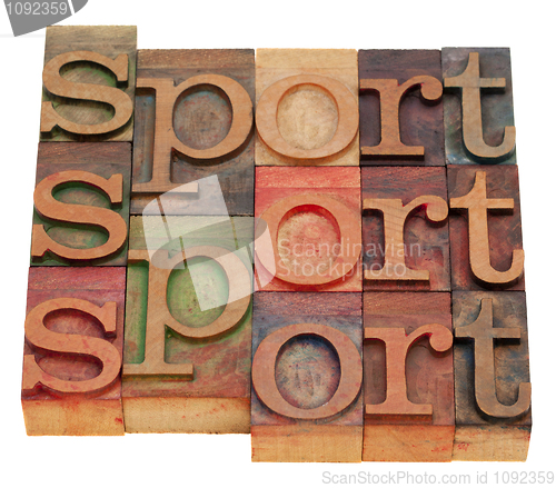 Image of sport word abstract