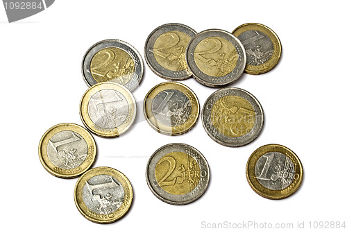 Image of Euro coins 