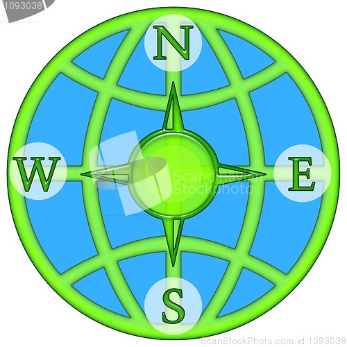 Image of Compass windrose