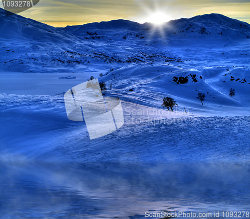 Image of Snowy mountains