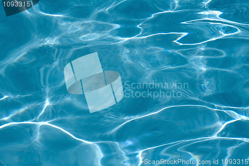 Image of clear water in the swimming pool 