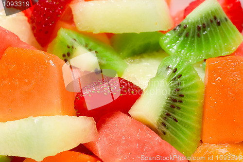 Image of Fresh Fruit Salad background 