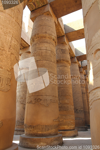 Image of columns in karnak temple