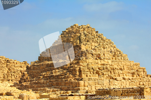 Image of small egypt pyramid in Giza