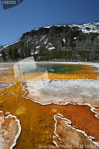Image of yellowstone national park - emerald pool