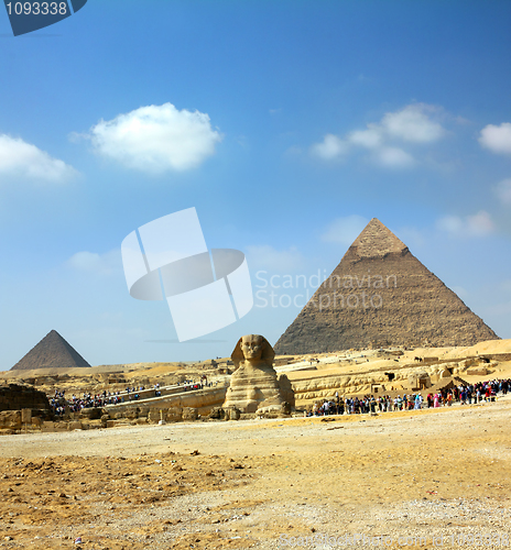 Image of egypt pyramid and sphinx