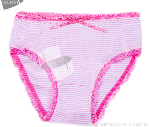 Image of Colour striped female undershorts