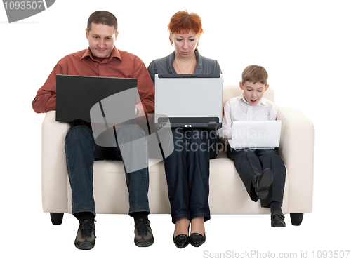 Image of dad mom and son