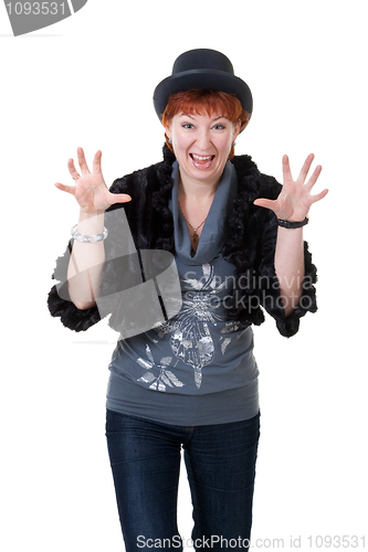 Image of girl in the bowler hat