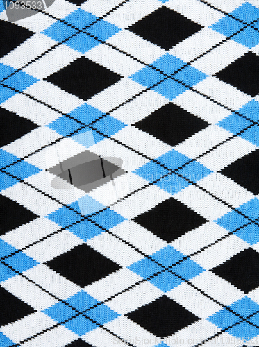 Image of Background from knitted plaid fabrics