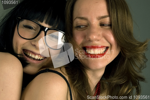 Image of two happy friends