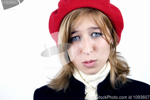 Image of young girl in French style 