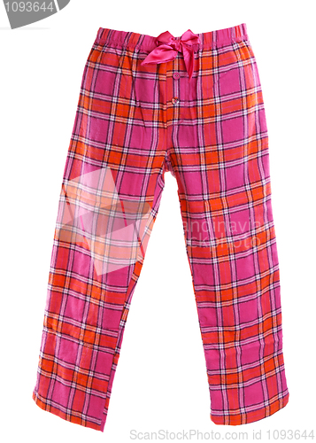 Image of plaid pajama pants
