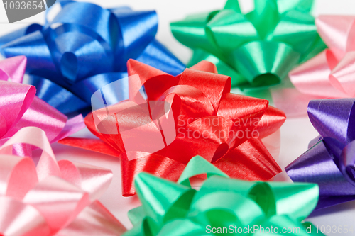 Image of color of gift ribbons