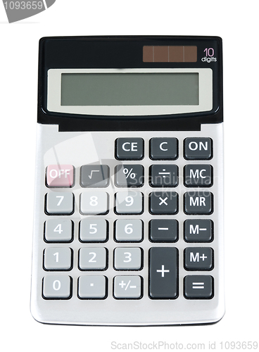 Image of plastic electronic calculator