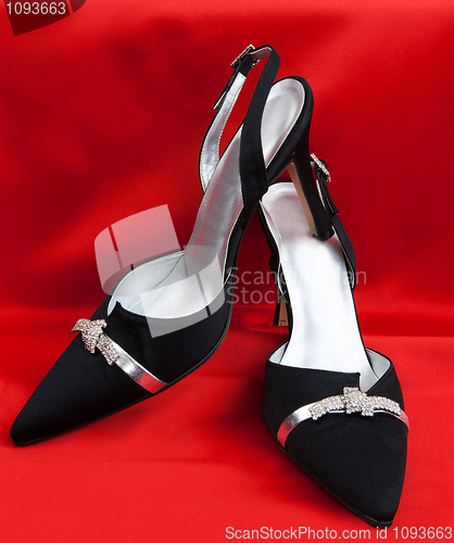 Image of Pair of black women's shoes