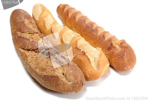 Image of Three French baguettes