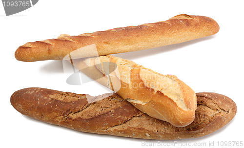 Image of Three French baguettes