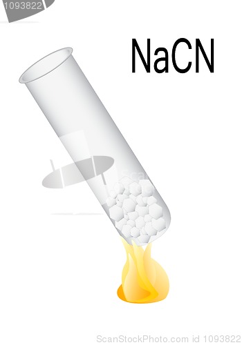 Image of Cyanic sodium,  illustration