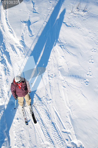 Image of Lonely skiier