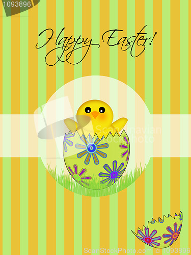 Image of Happy Easter Chick Hatching Egg