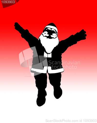 Image of Toon Santa Jumping